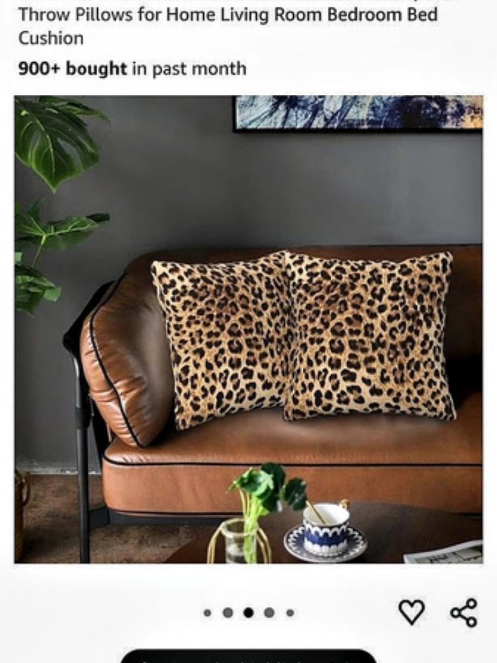 Leopard Print Pillows - Picture 2 of 2